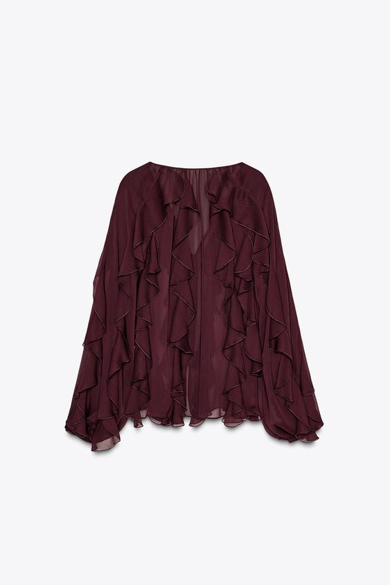 Leisure Style Ruffle Blouse