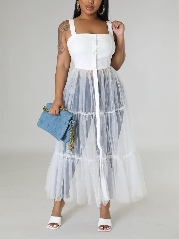 Tulle Tunic Tops