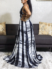 Halter Tie Dye Maxi Dresses