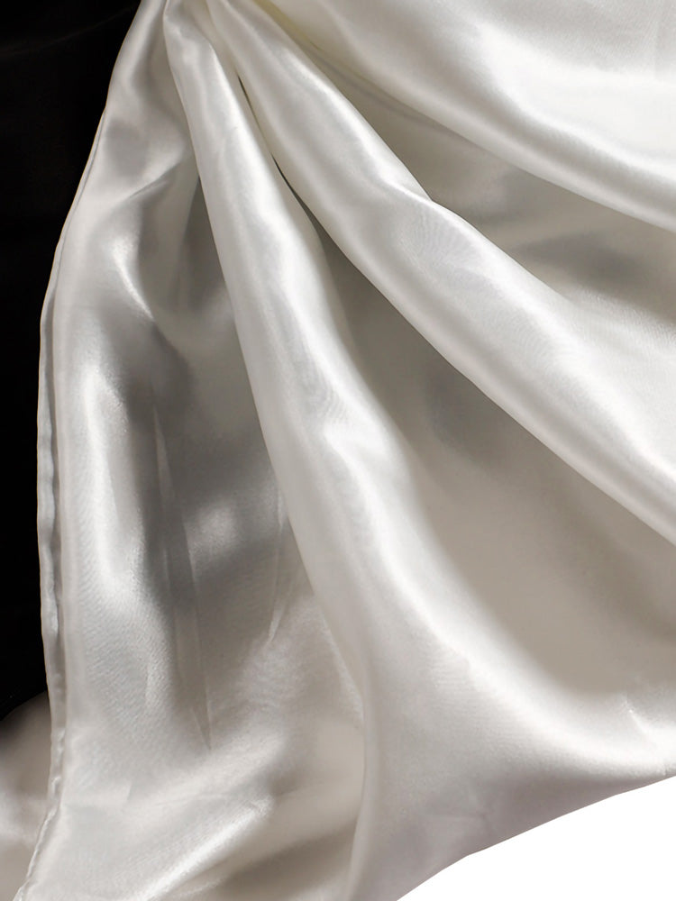 Bow Satin Off Shoulder Dresses