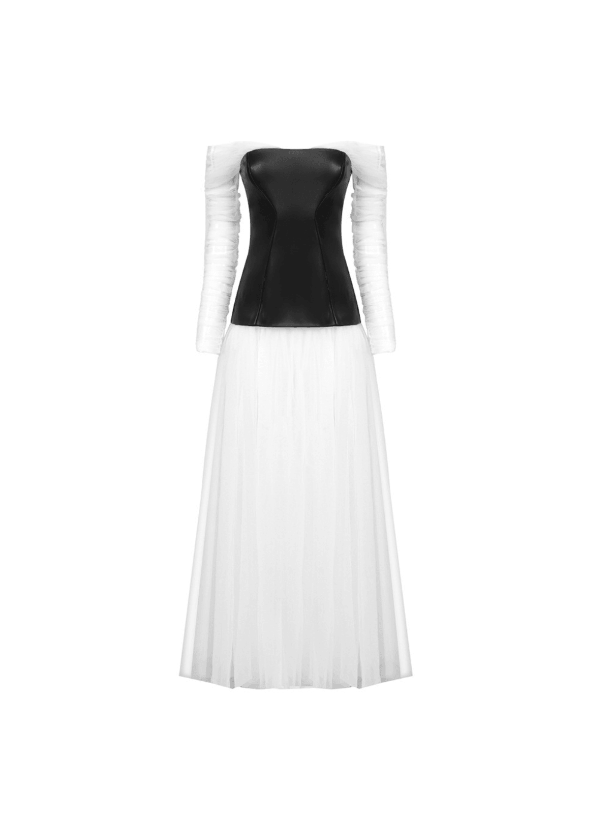 Robe longue en tulle 