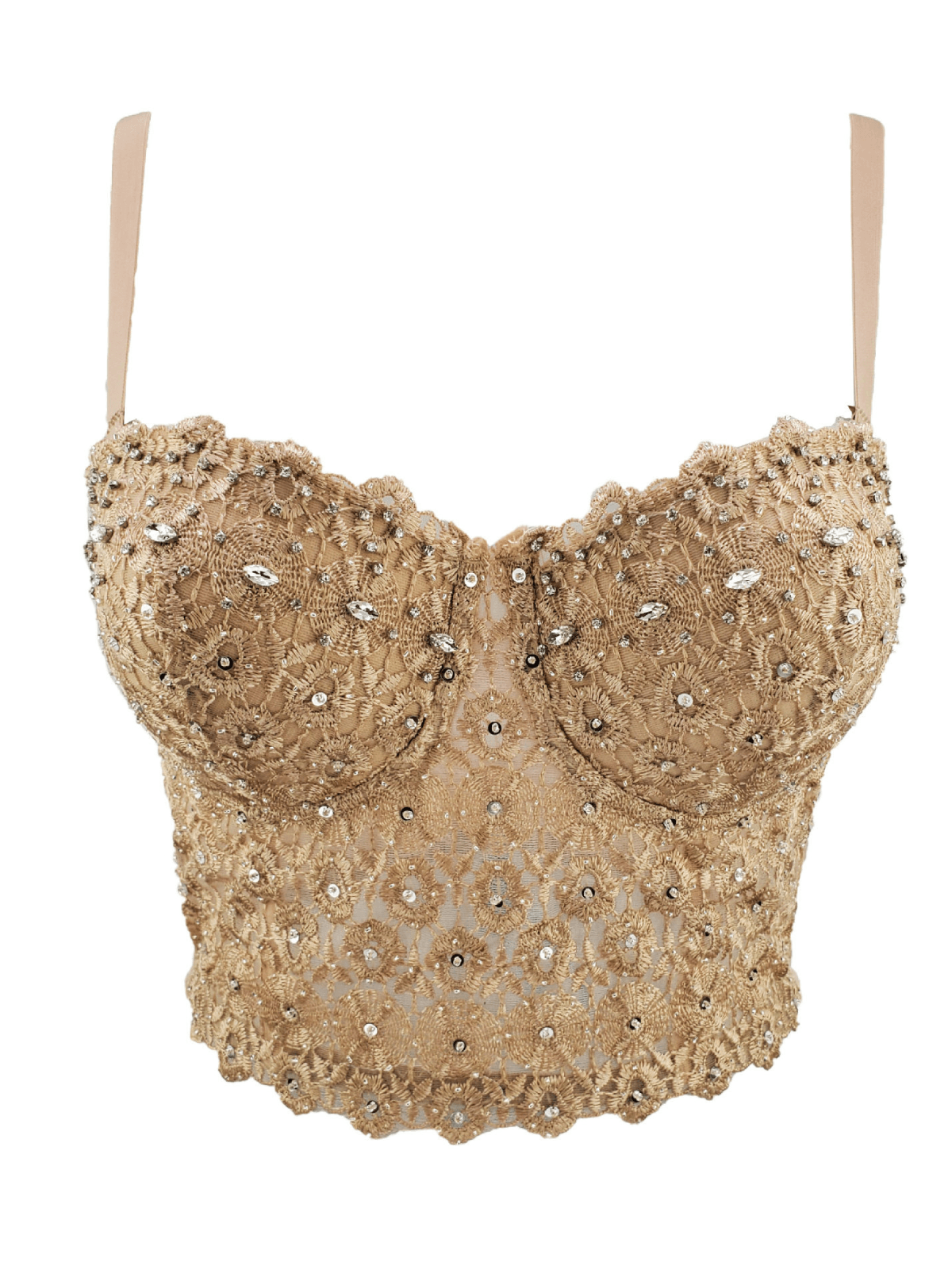Haut brodé de strass 