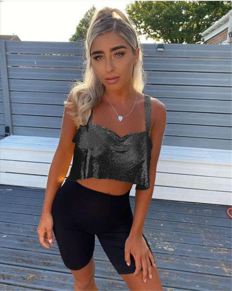 Débardeur à sequins indispensable pour faire la fête