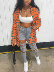 Casual Plaid Printed Shirts