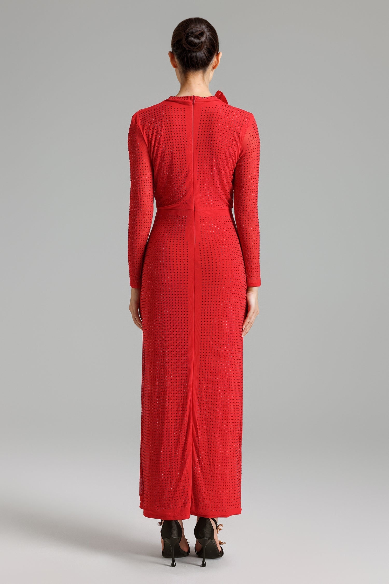 Diamante Flower Maxi Dress