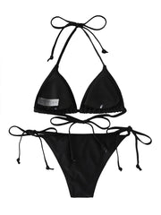 Fashion Swimsuit Bikinis Set Triangle Swimwear Stringwear Thong One Piece Biquini