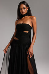 Sleeveless Hollow Out Maxi Dress