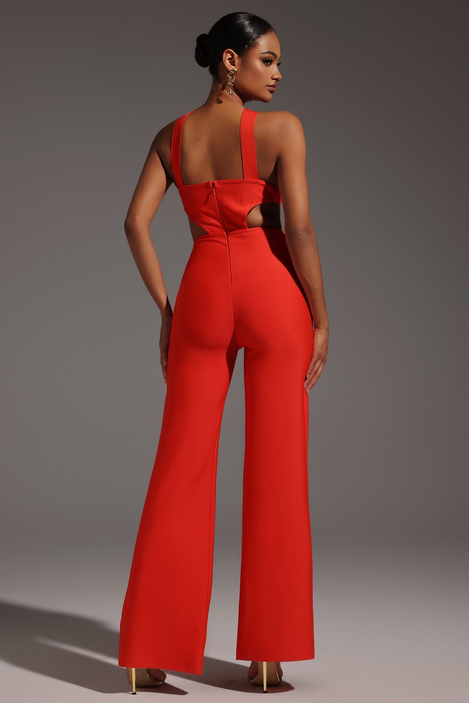 Sleeveless Hollow Out Maxi Jumpsuit
