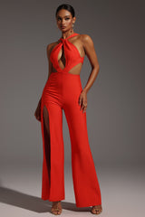 Sleeveless Hollow Out Maxi Jumpsuit