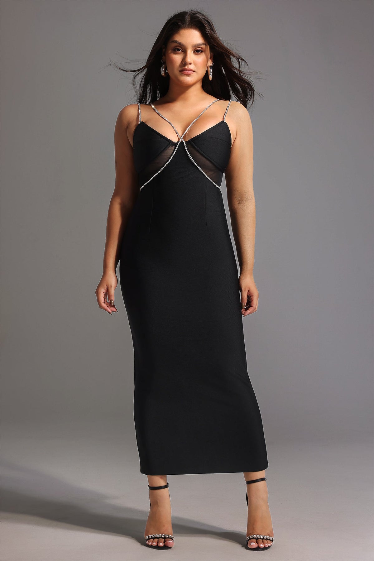 Diamond Maxi Bandage Dress