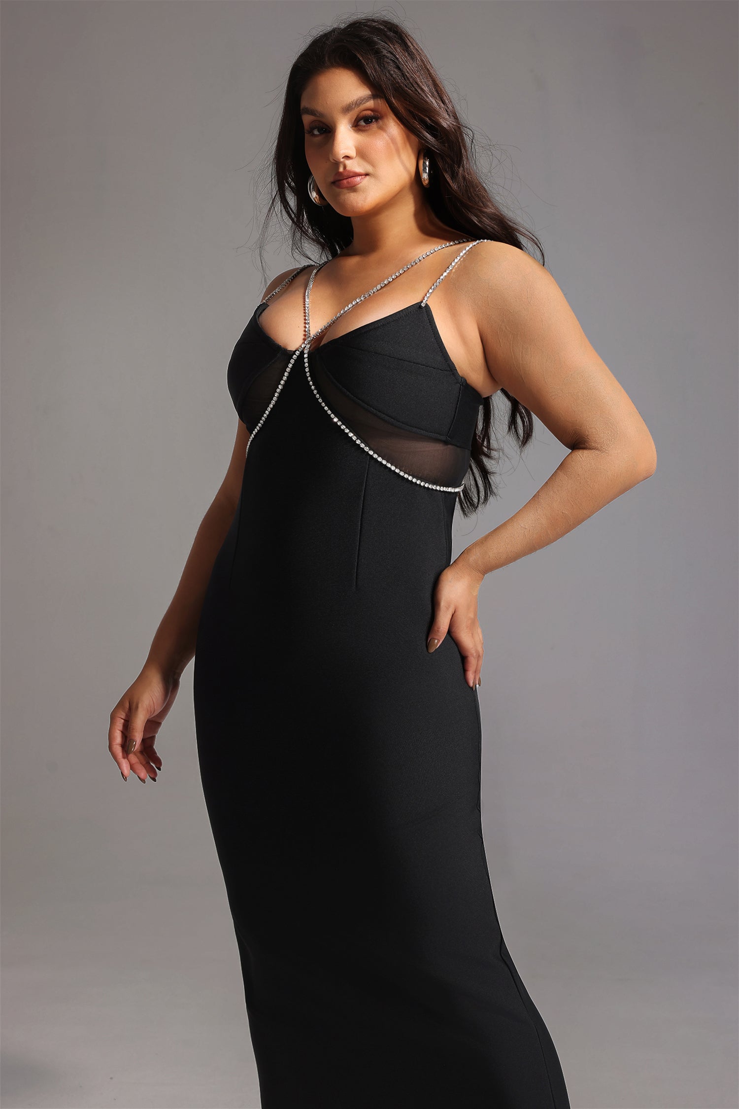 Diamond Maxi Bandage Dress