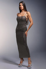 Diamond Sleeveless Maxi Dress