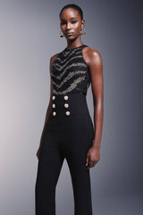 Ensemble maxi rayé sans manches