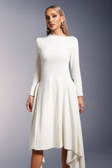 Long Sleeves  Midi Dress