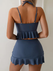 3-Piece Convertible Tankini Set Haiecelter Strapless Bikini with Cover-Up Multi-Wear Swimwear