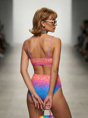 Triangle Two Piece Bikini Set Panties Swimsuit Pool