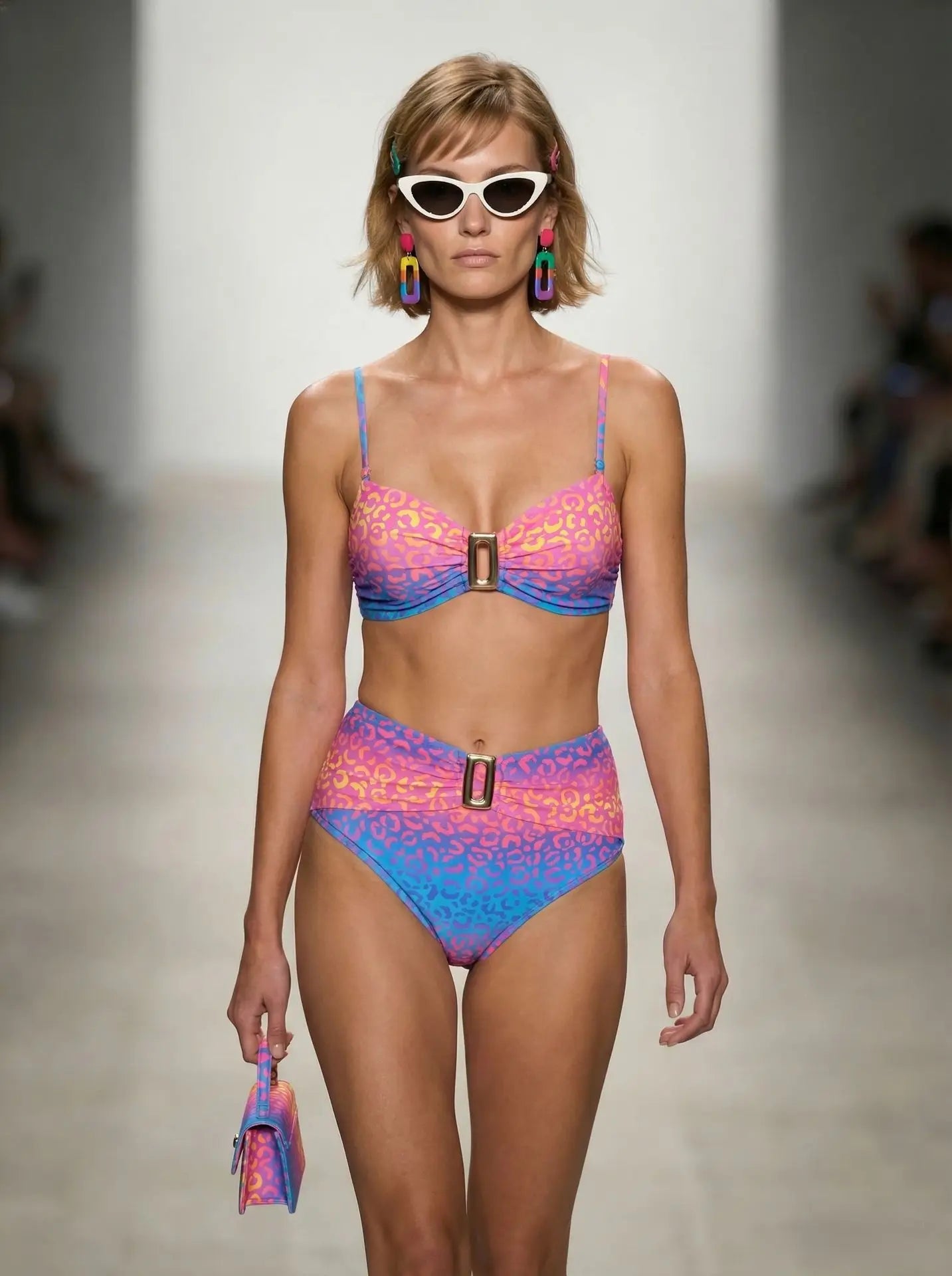 Triangle Two Piece Bikini Set Panties Swimsuit Pool