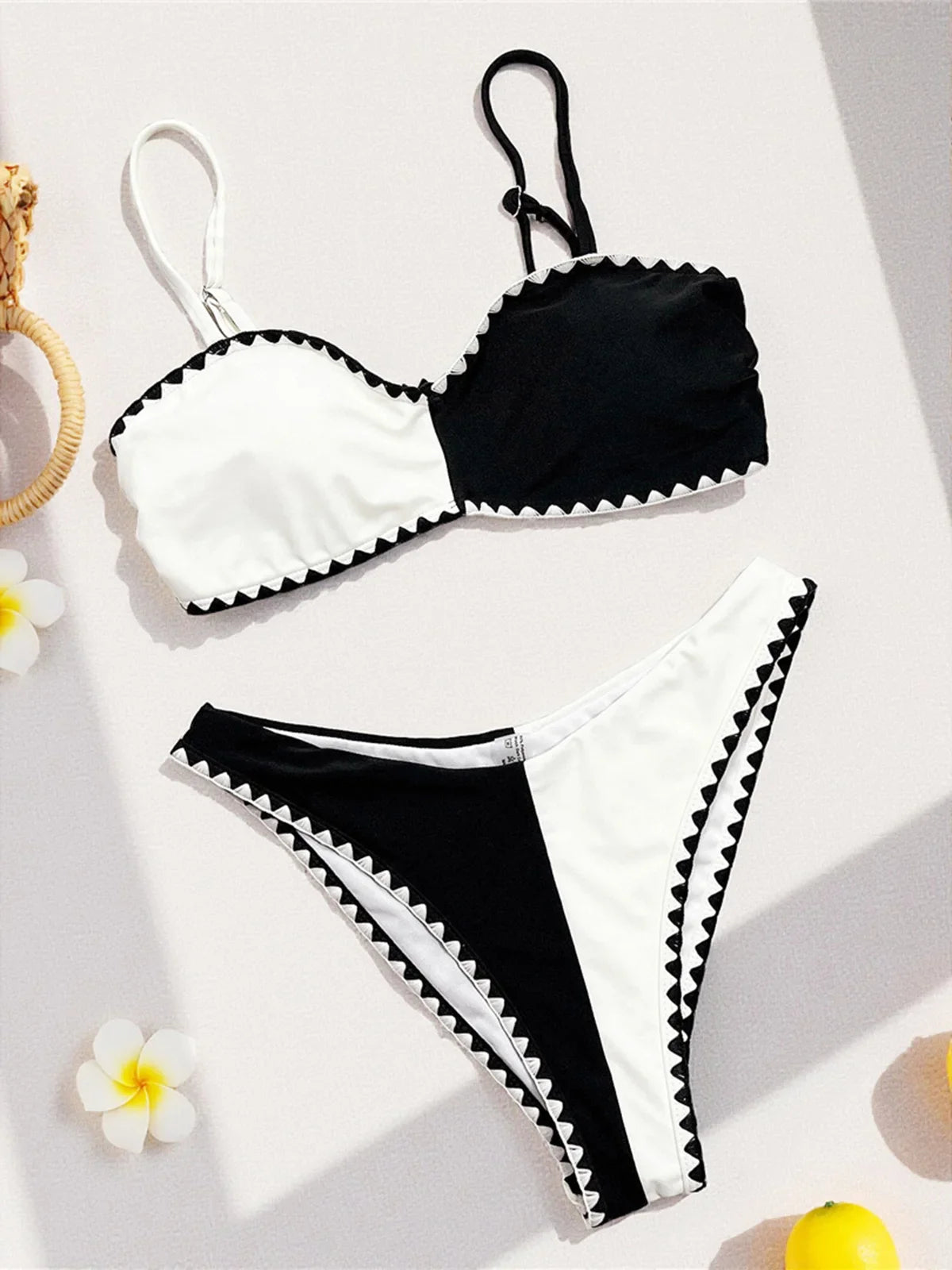 Splicing Bikini Two-pieces Bikini Set