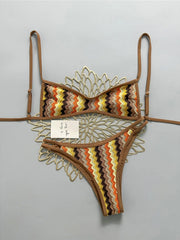 Striped Bikini Two-pieces Bikini Set