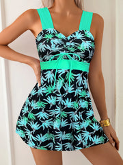 Tankini Swimsuit Tummy Control Modest Swimwear with Boy for Two Piecesuit