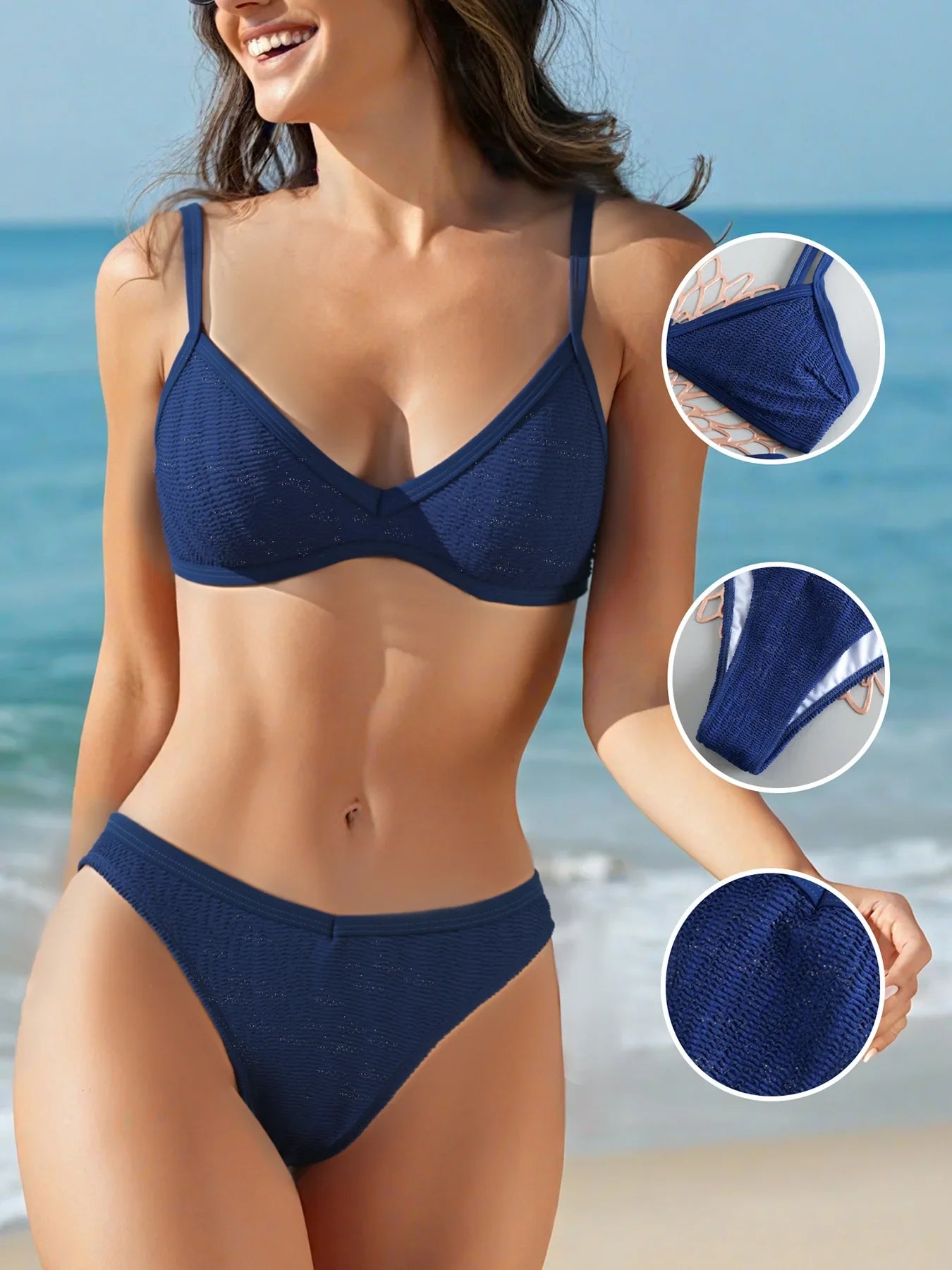 Sweet Bikini Set Two Piece Swimsuit Cute Swimwear Two Piece Bathing Suit Wear