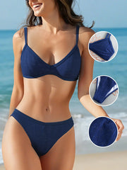Sweet Bikini Set Two Piece Swimsuit Cute Swimwear Two Piece Bathing Suit Wear