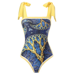 Vintage Modest One Piece Swimsuit Chiffon Two Piece Set Swimwear Swimsuit