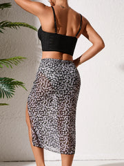 3 Piece Floral Print Swimsuit Set Digital Print Bikini with Cover Up Tops