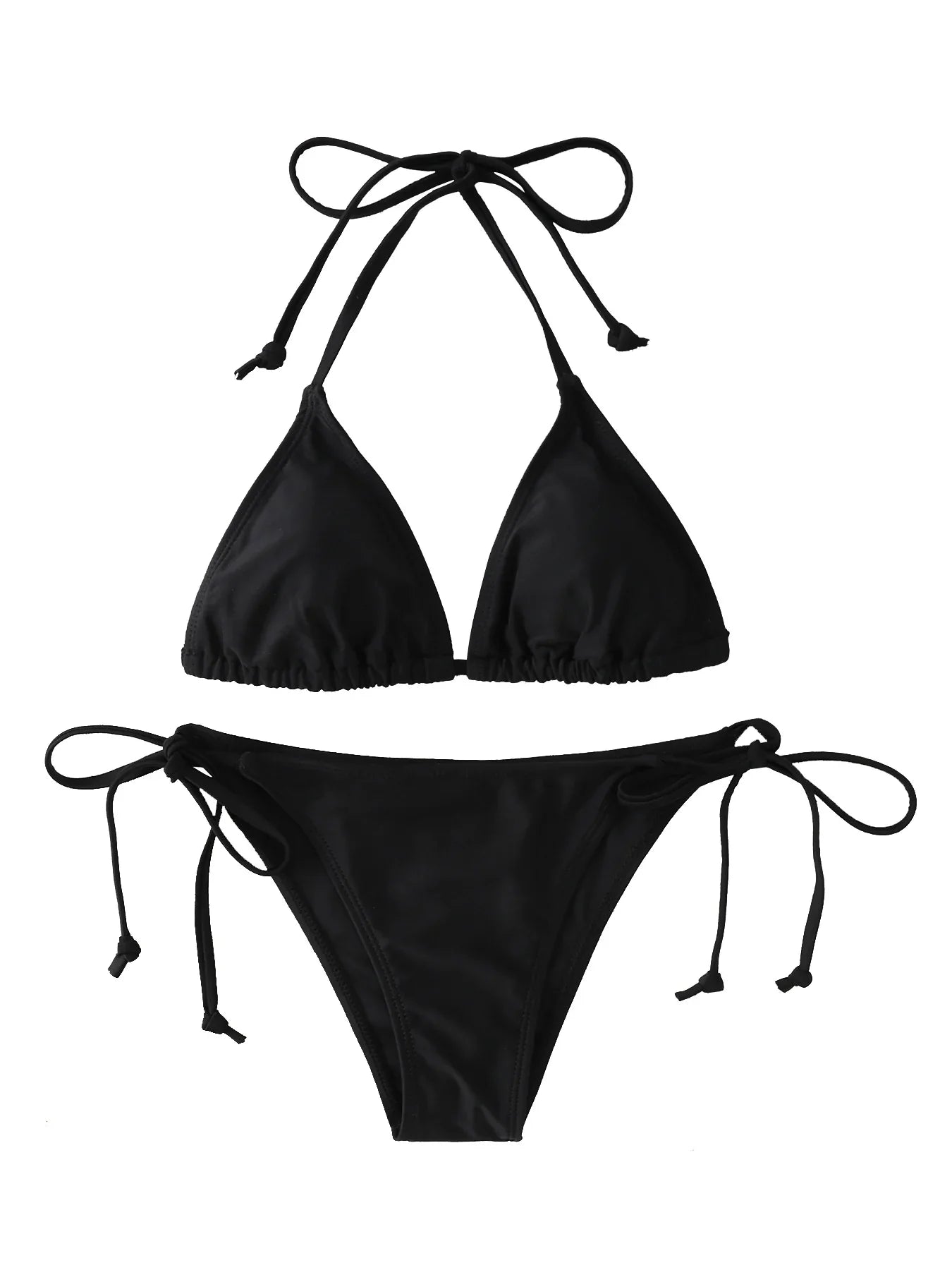 2Pc/Set Fashion Swimsuit Bikinis Set Triangle Swimwear Stringwear Thong One Piece Biquini