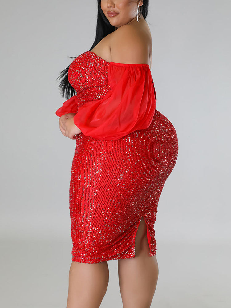 Sequin Tube Midi Holiday Dresses