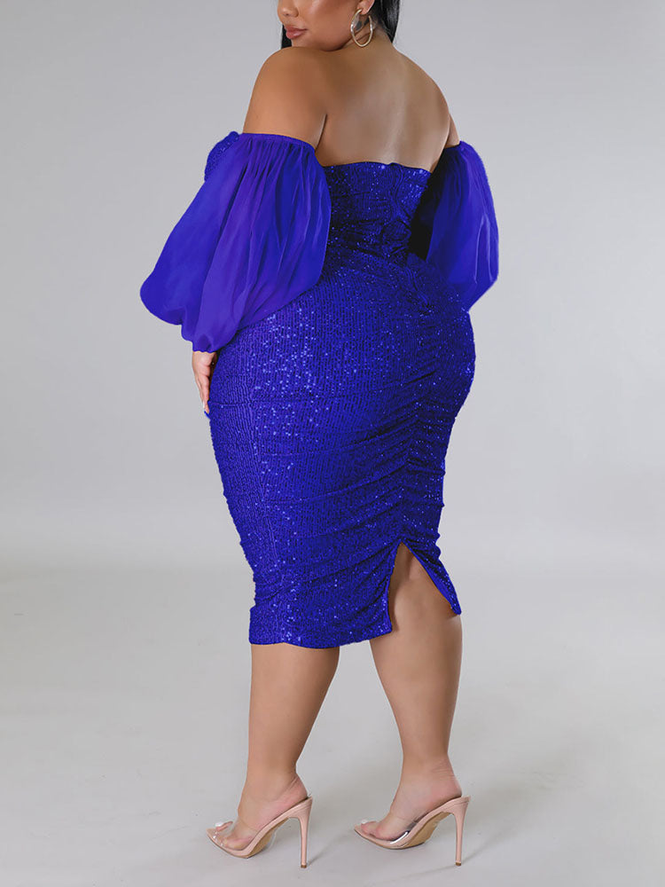 Sequin Tube Midi Holiday Dresses