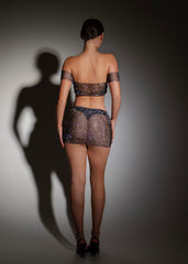 Night Ultra-Glam Shiny Two Piece Set