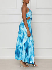 One Shoulder Pleated Dresses