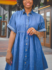 Denim Loose Fit Dresses
