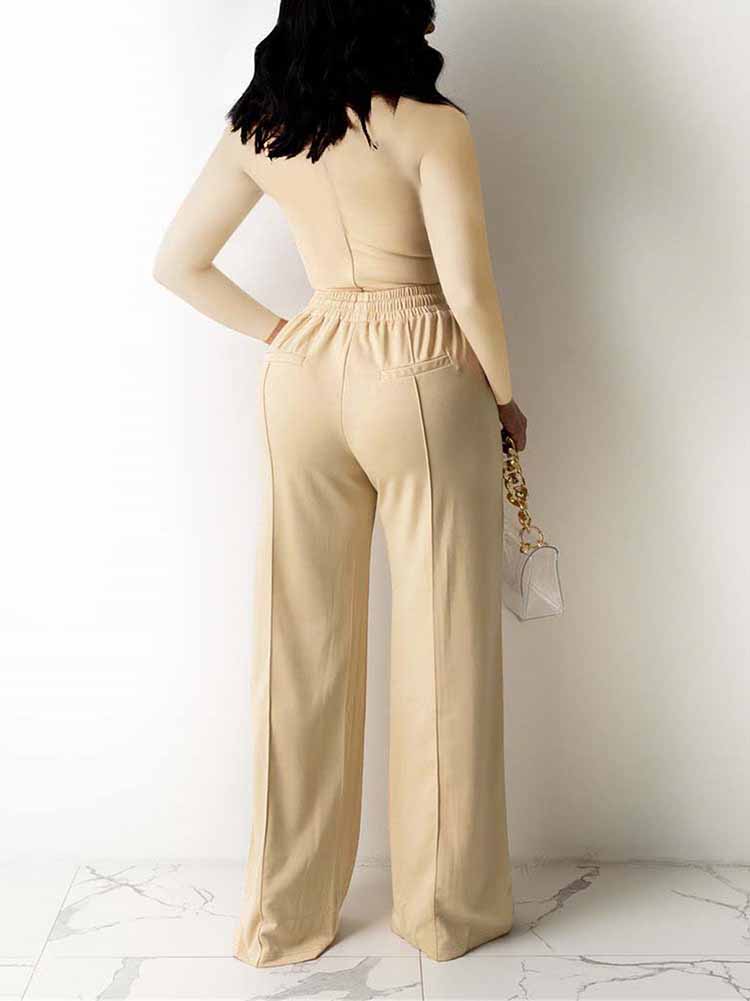 Square Collar Casual Outfit Sets