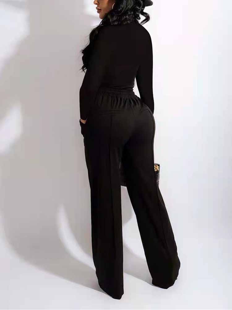 Square Collar Casual Outfit Sets