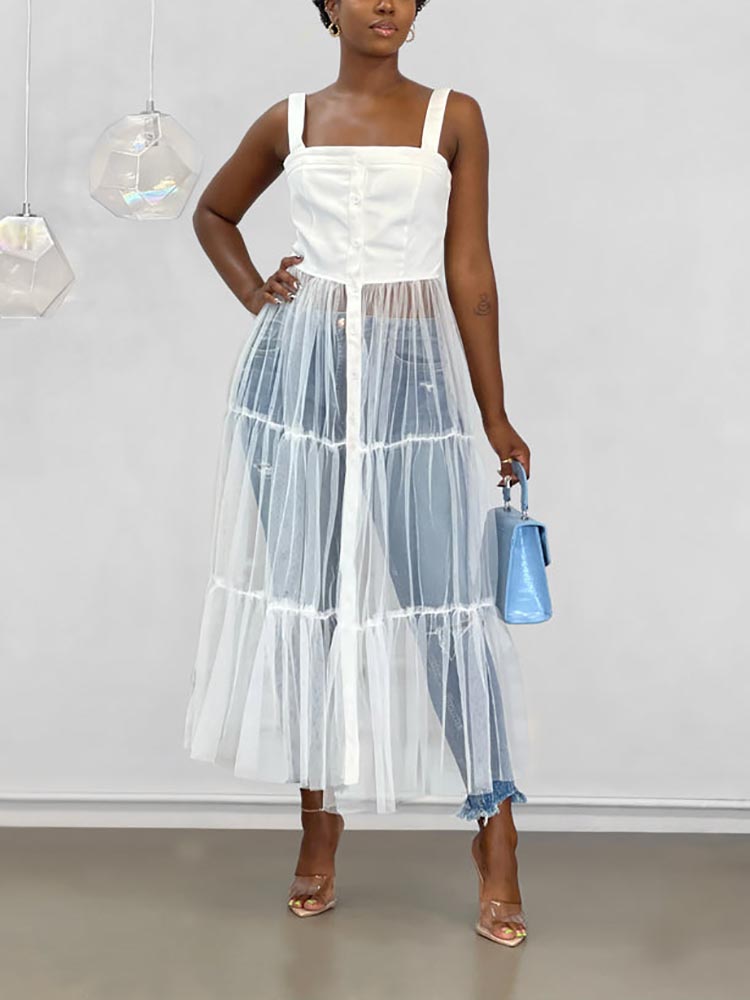 Tulle Tunic Tops