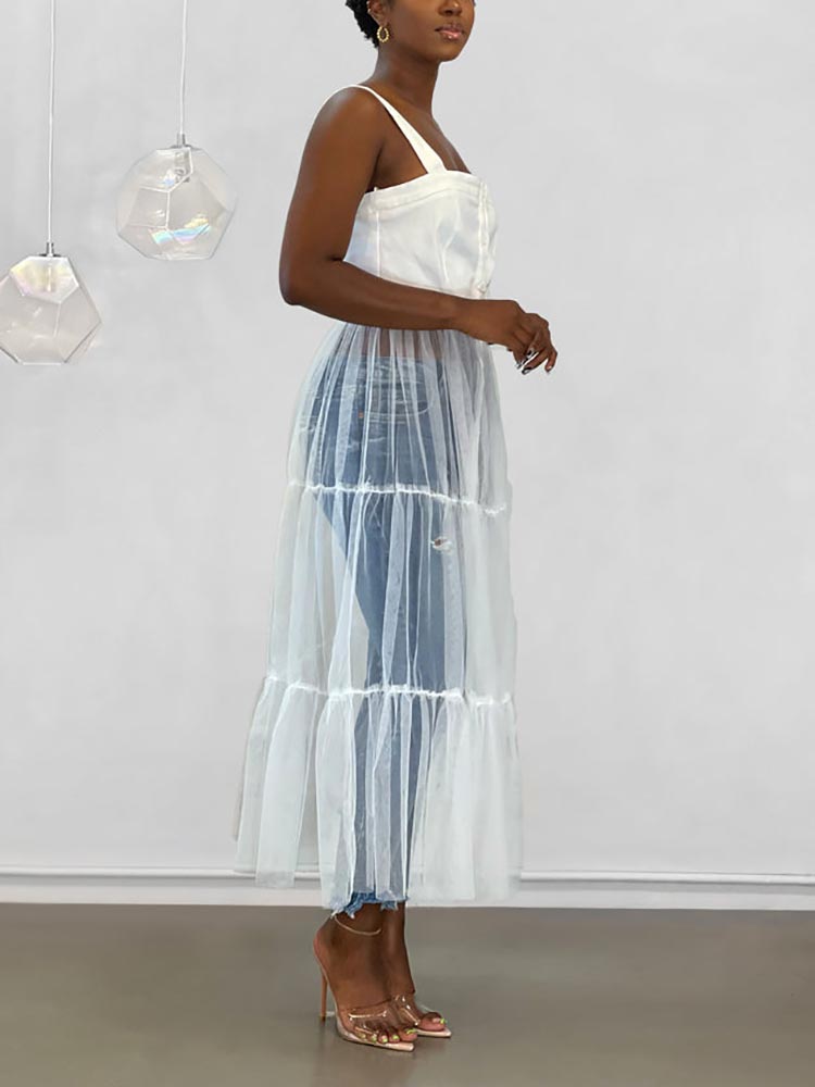 Tulle Tunic Tops