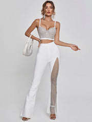 Bustier en cristal blanc 