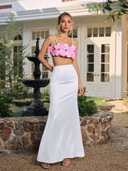 Pearl Flower Skirt Set