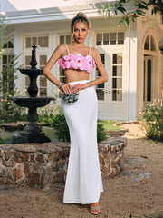 Pearl Flower Skirt Set
