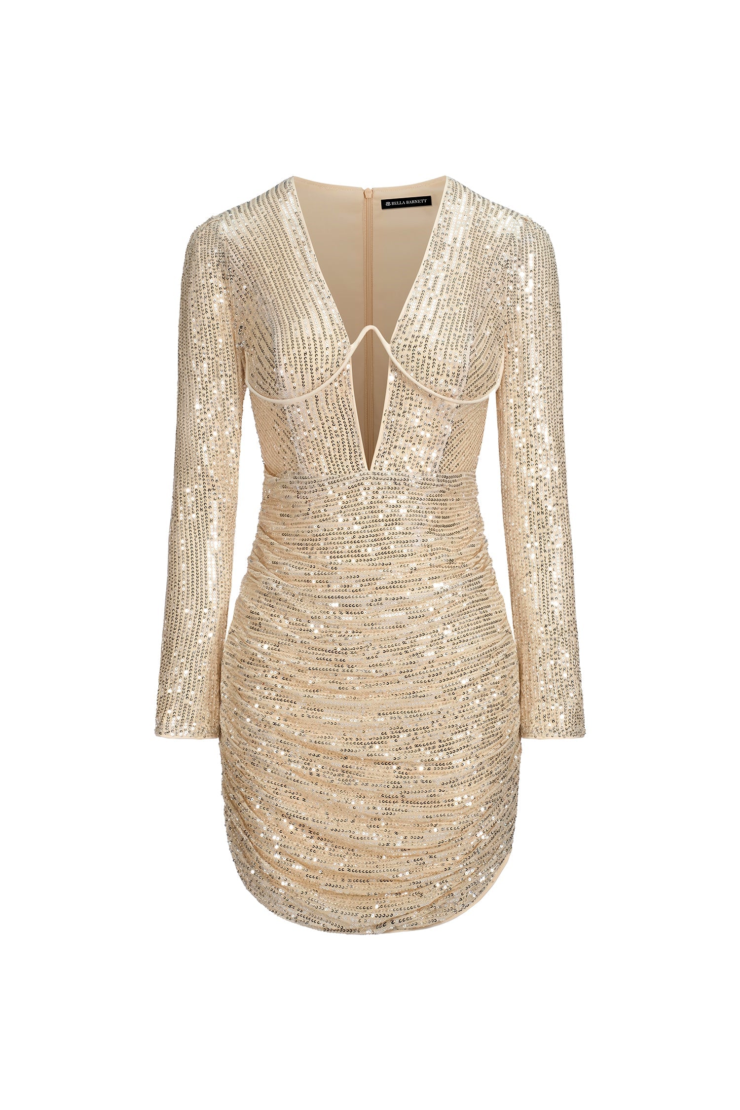Robe courte à sequins