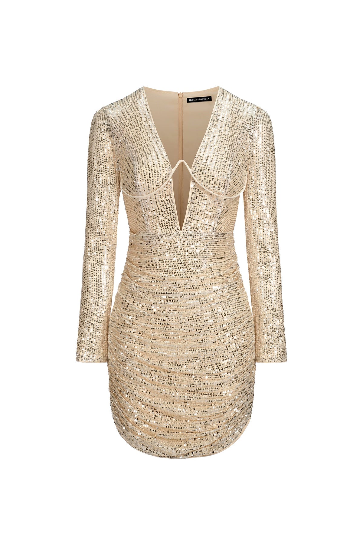 Robe courte à sequins