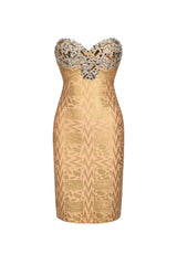 Diamante Wave Pattern Mini Dress