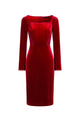 Robe midi corset à manches longues