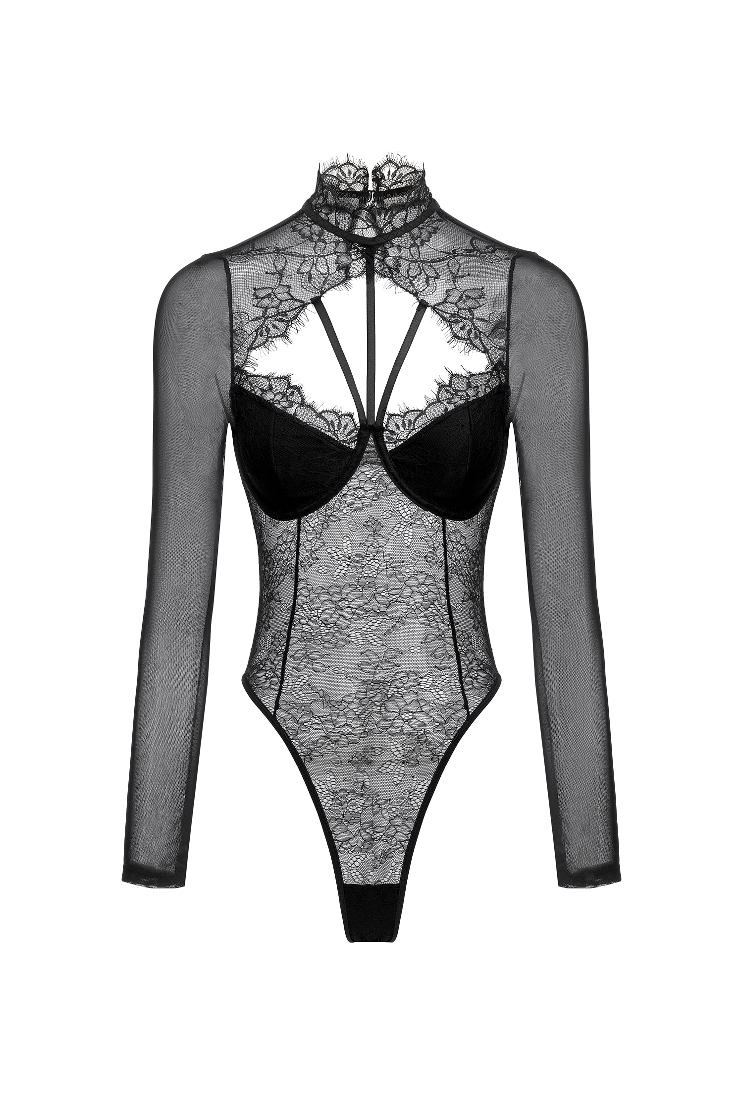 Lace Long Sleeve Jumpsuit