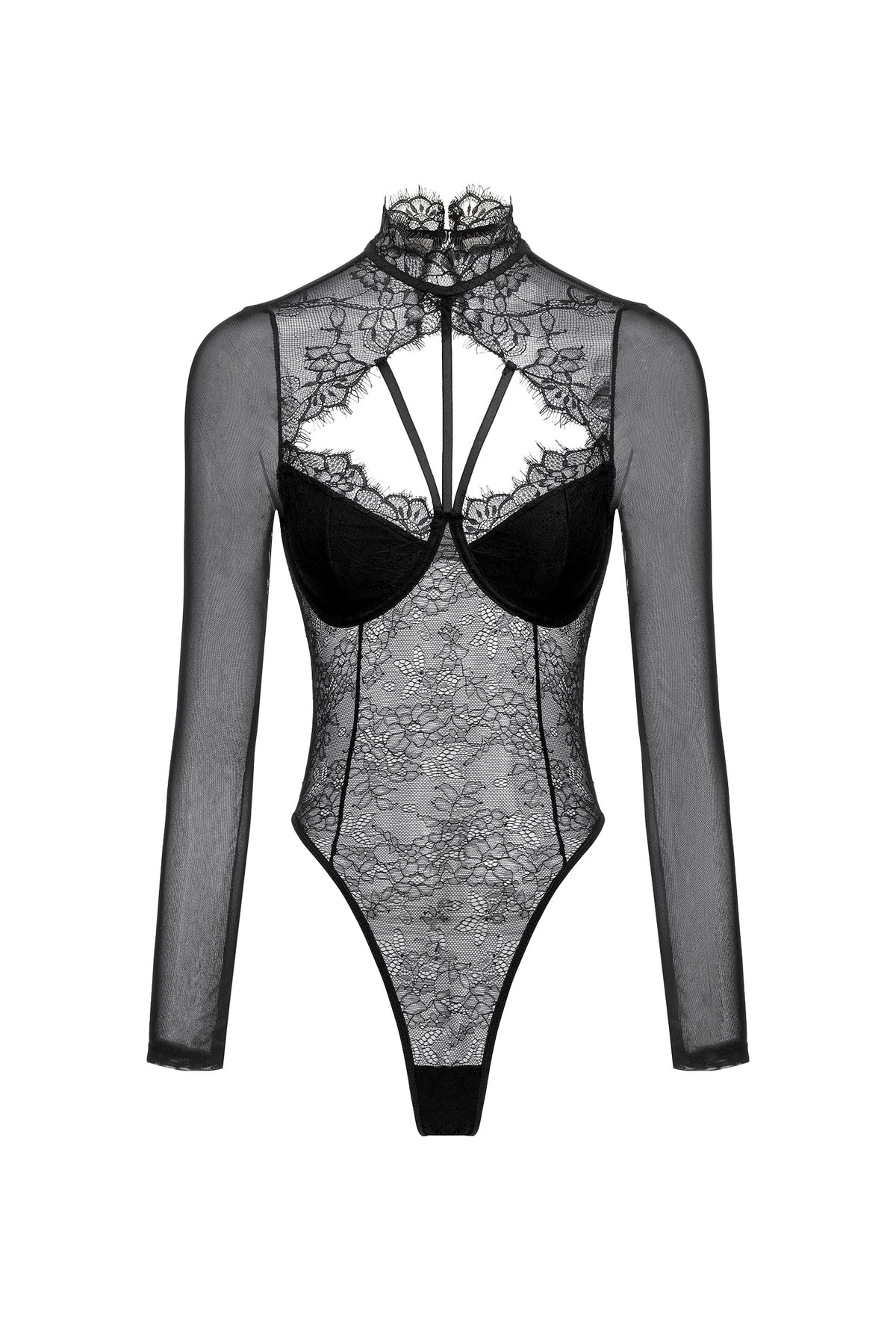 Lace Long Sleeve Jumpsuit