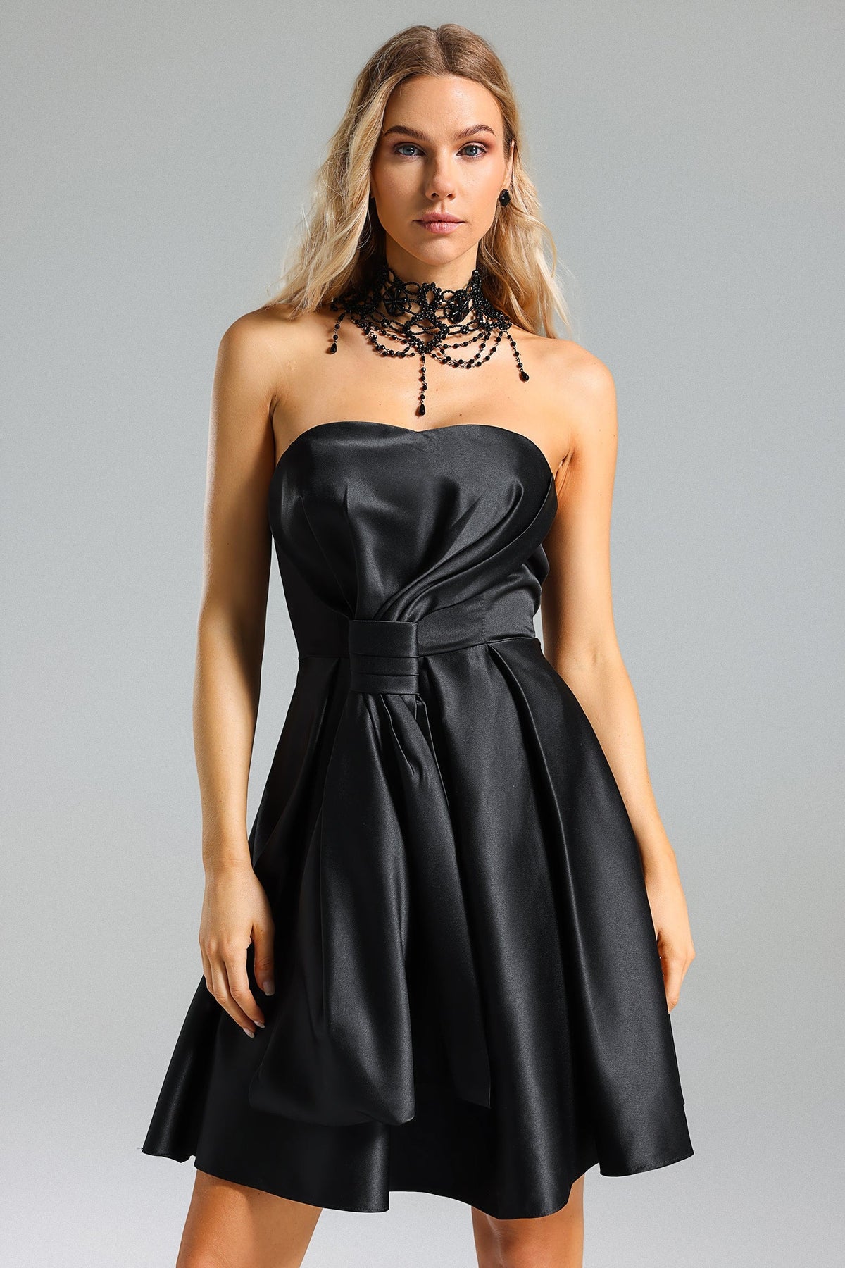 Satin Strappy Dress