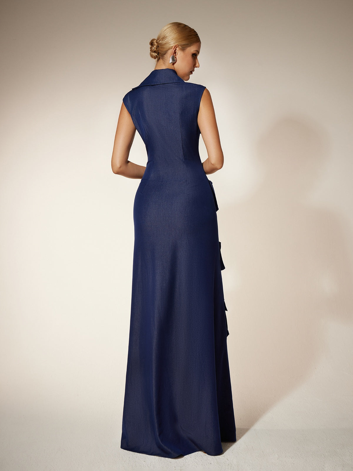 Robe maxi à poches utilitaires zippées 