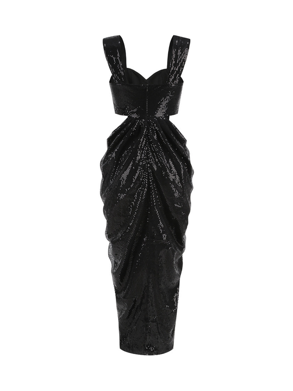 Flower Sequin Split Maxi Dress
